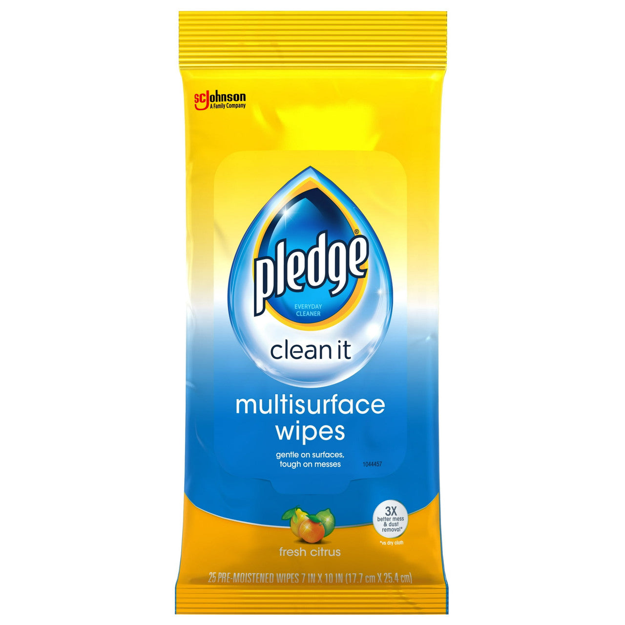 Pledge Clean And Dust Multi Surface Wipes, 25 Ea